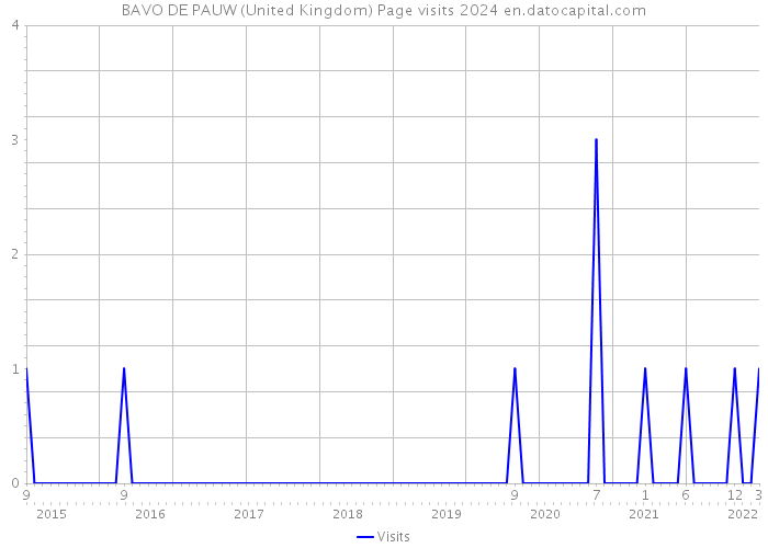 BAVO DE PAUW (United Kingdom) Page visits 2024 
