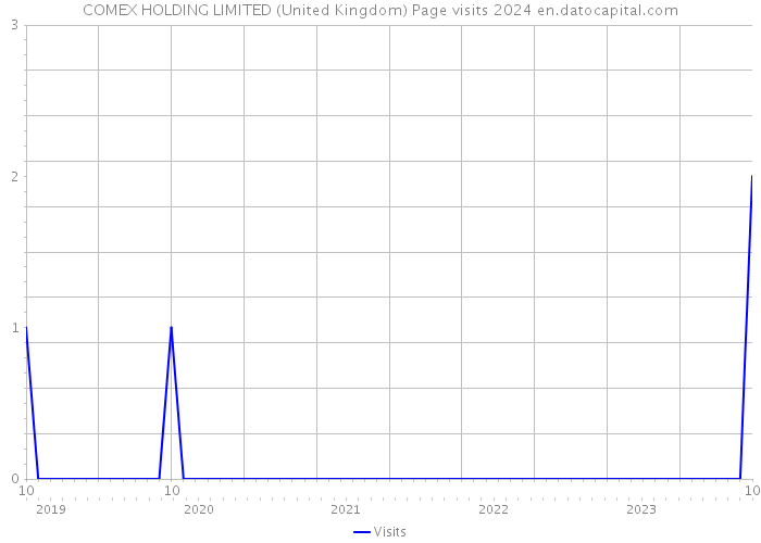COMEX HOLDING LIMITED (United Kingdom) Page visits 2024 