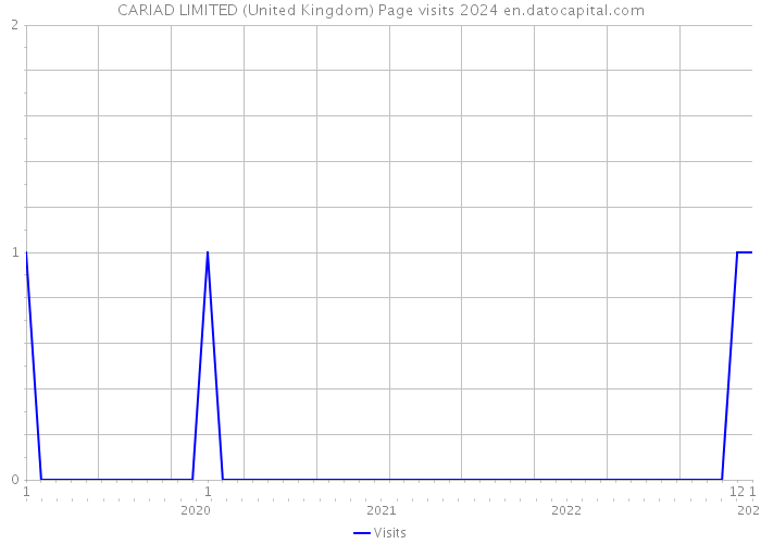 CARIAD LIMITED (United Kingdom) Page visits 2024 