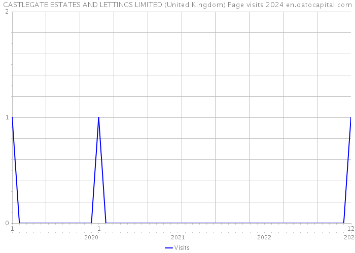CASTLEGATE ESTATES AND LETTINGS LIMITED (United Kingdom) Page visits 2024 