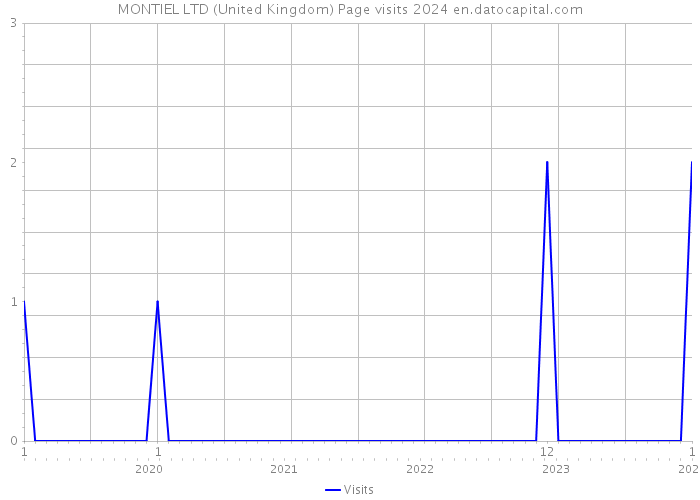 MONTIEL LTD (United Kingdom) Page visits 2024 