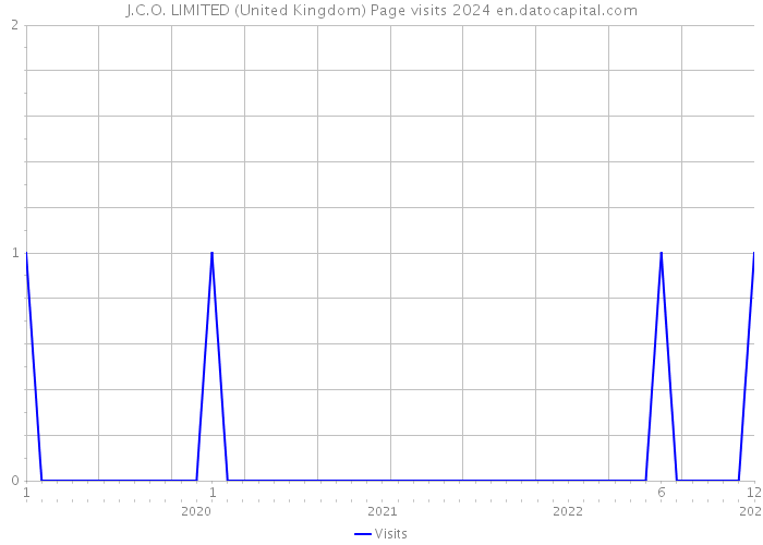 J.C.O. LIMITED (United Kingdom) Page visits 2024 