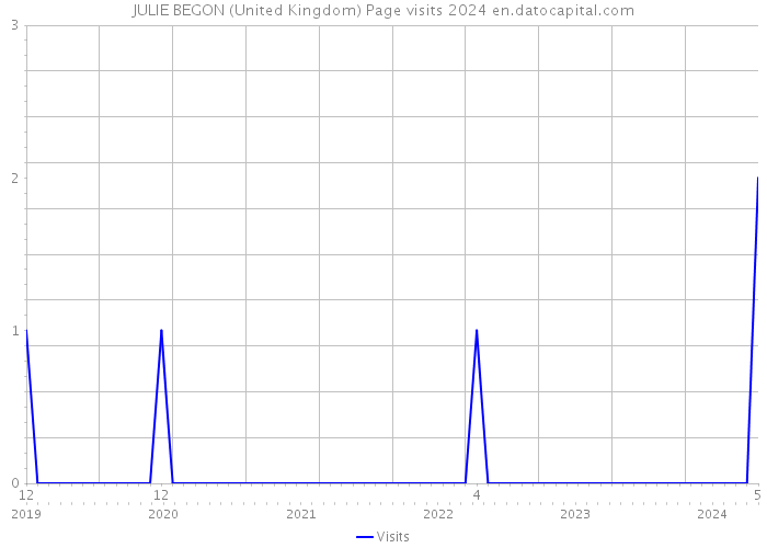 JULIE BEGON (United Kingdom) Page visits 2024 