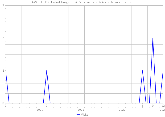 PAWEL LTD (United Kingdom) Page visits 2024 