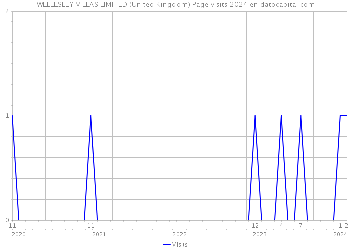 WELLESLEY VILLAS LIMITED (United Kingdom) Page visits 2024 