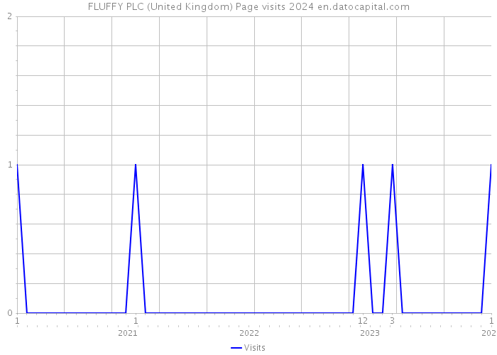 FLUFFY PLC (United Kingdom) Page visits 2024 