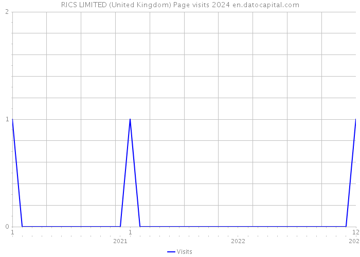RICS LIMITED (United Kingdom) Page visits 2024 