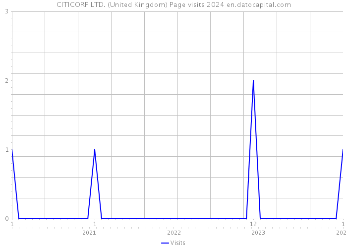 CITICORP LTD. (United Kingdom) Page visits 2024 