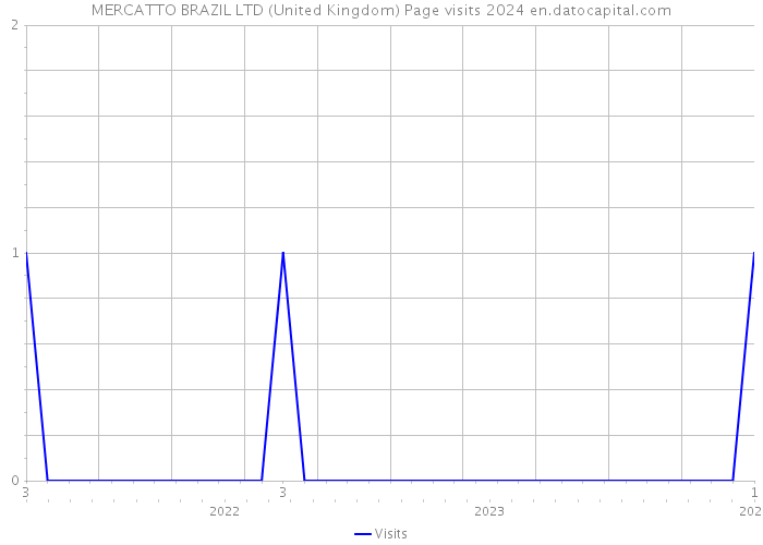 MERCATTO BRAZIL LTD (United Kingdom) Page visits 2024 