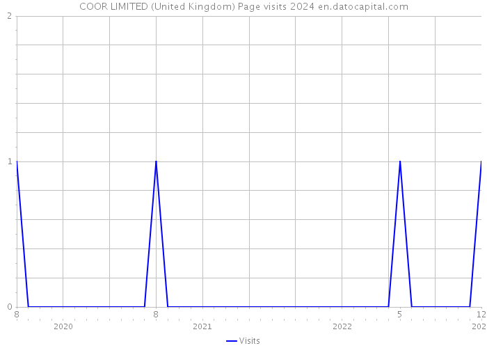 COOR LIMITED (United Kingdom) Page visits 2024 