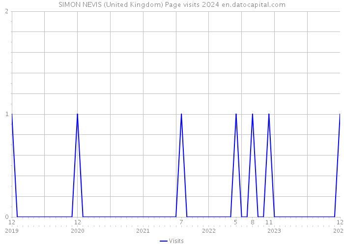 SIMON NEVIS (United Kingdom) Page visits 2024 
