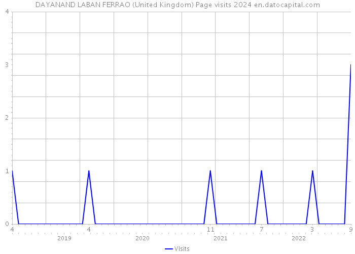 DAYANAND LABAN FERRAO (United Kingdom) Page visits 2024 