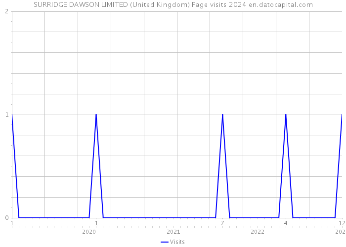 SURRIDGE DAWSON LIMITED (United Kingdom) Page visits 2024 