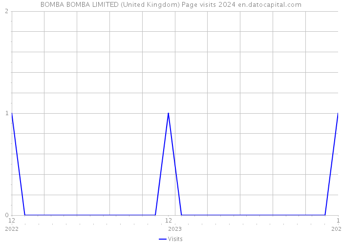BOMBA BOMBA LIMITED (United Kingdom) Page visits 2024 