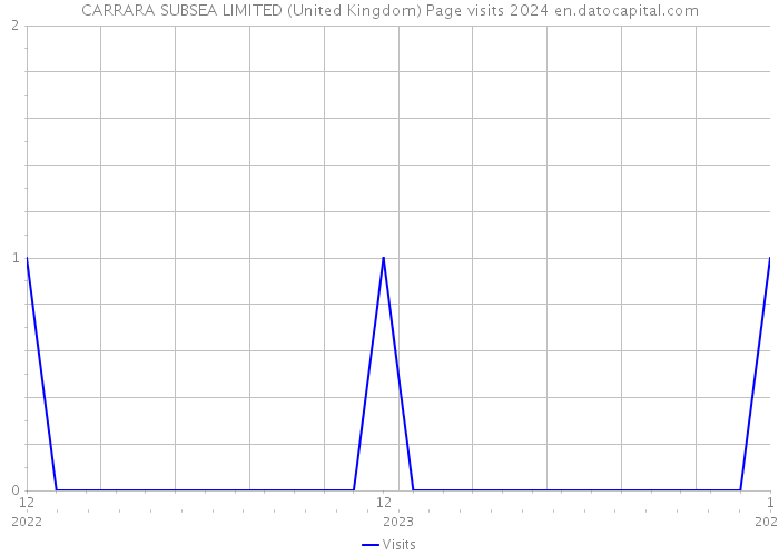 CARRARA SUBSEA LIMITED (United Kingdom) Page visits 2024 