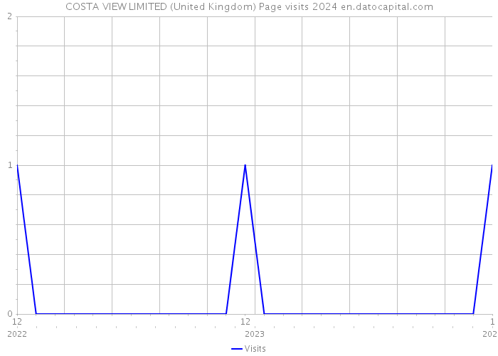 COSTA VIEW LIMITED (United Kingdom) Page visits 2024 