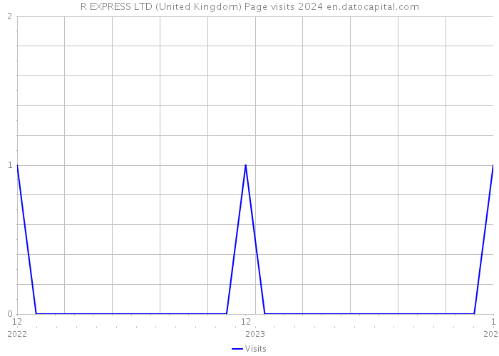 R EXPRESS LTD (United Kingdom) Page visits 2024 