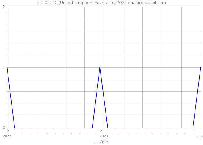 Z 1 C LTD. (United Kingdom) Page visits 2024 