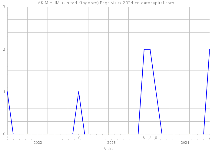 AKIM ALIMI (United Kingdom) Page visits 2024 