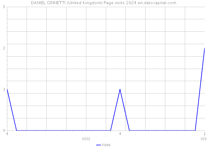 DANIEL GINNETTI (United Kingdom) Page visits 2024 