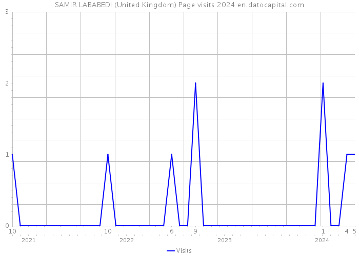 SAMIR LABABEDI (United Kingdom) Page visits 2024 