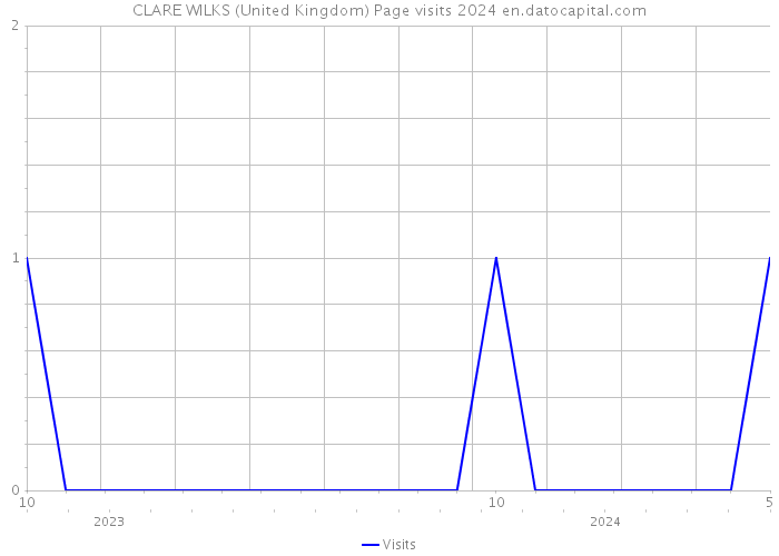 CLARE WILKS (United Kingdom) Page visits 2024 