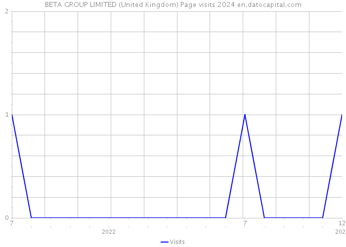 BETA GROUP LIMITED (United Kingdom) Page visits 2024 
