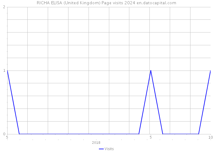 RICHA ELISA (United Kingdom) Page visits 2024 