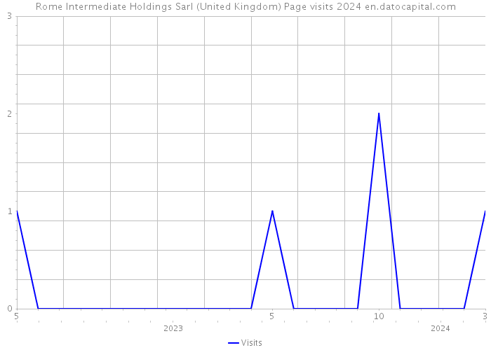 Rome Intermediate Holdings Sarl (United Kingdom) Page visits 2024 