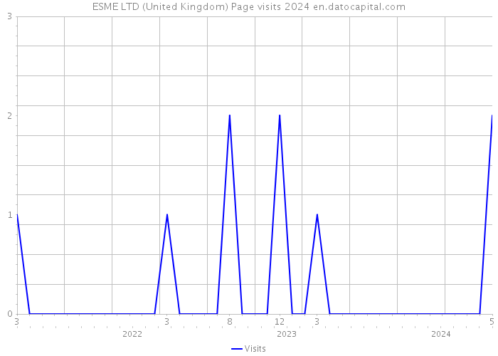 ESME LTD (United Kingdom) Page visits 2024 