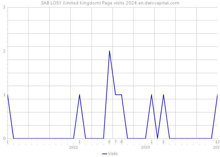 SAB LOSY (United Kingdom) Page visits 2024 