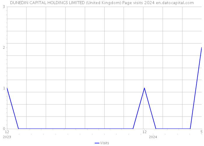 DUNEDIN CAPITAL HOLDINGS LIMITED (United Kingdom) Page visits 2024 