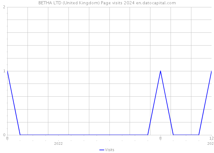 BETHA LTD (United Kingdom) Page visits 2024 