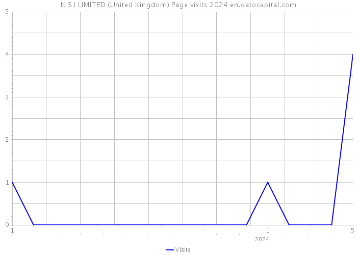 N S I LIMITED (United Kingdom) Page visits 2024 