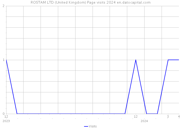 ROSTAM LTD (United Kingdom) Page visits 2024 
