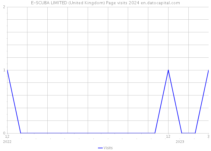 E-SCUBA LIMITED (United Kingdom) Page visits 2024 