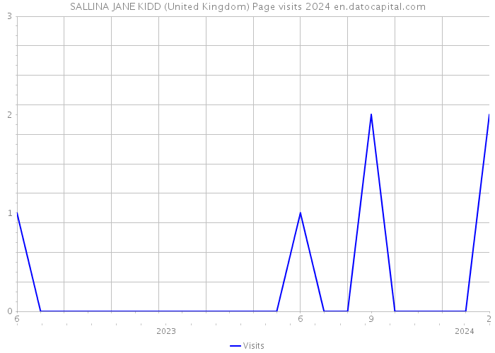 SALLINA JANE KIDD (United Kingdom) Page visits 2024 
