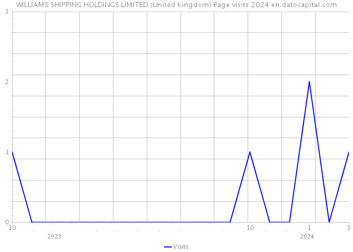 WILLIAMS SHIPPING HOLDINGS LIMITED (United Kingdom) Page visits 2024 