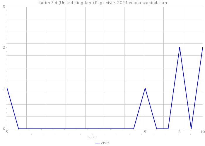 Karim Zid (United Kingdom) Page visits 2024 