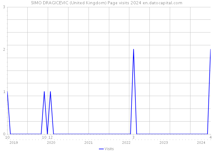 SIMO DRAGICEVIC (United Kingdom) Page visits 2024 