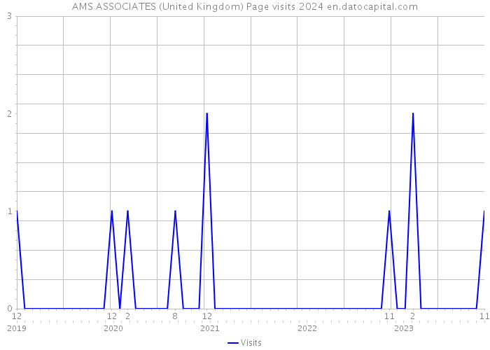 AMS ASSOCIATES (United Kingdom) Page visits 2024 