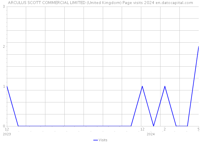 ARCULUS SCOTT COMMERCIAL LIMITED (United Kingdom) Page visits 2024 