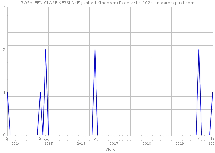 ROSALEEN CLARE KERSLAKE (United Kingdom) Page visits 2024 