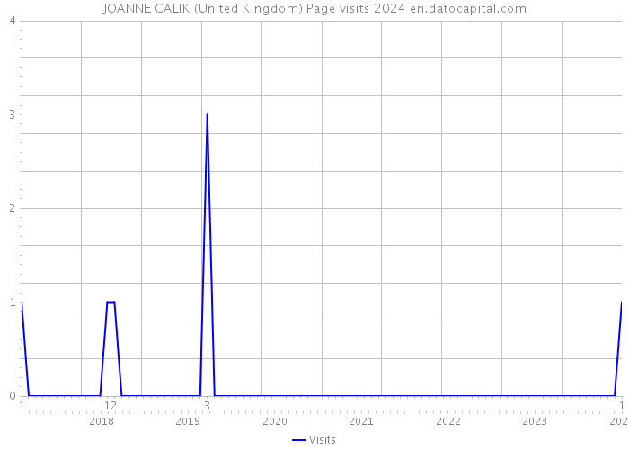 JOANNE CALIK (United Kingdom) Page visits 2024 