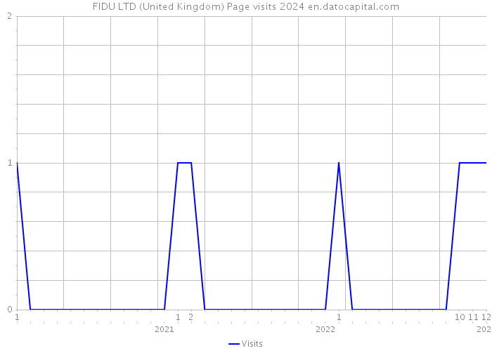 FIDU LTD (United Kingdom) Page visits 2024 