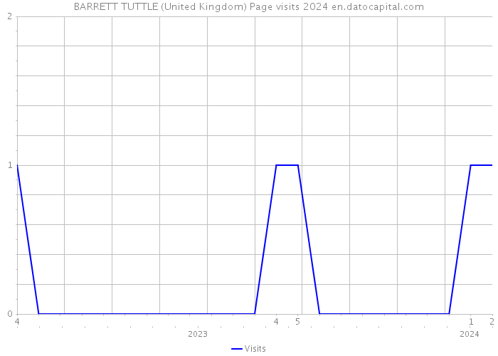 BARRETT TUTTLE (United Kingdom) Page visits 2024 