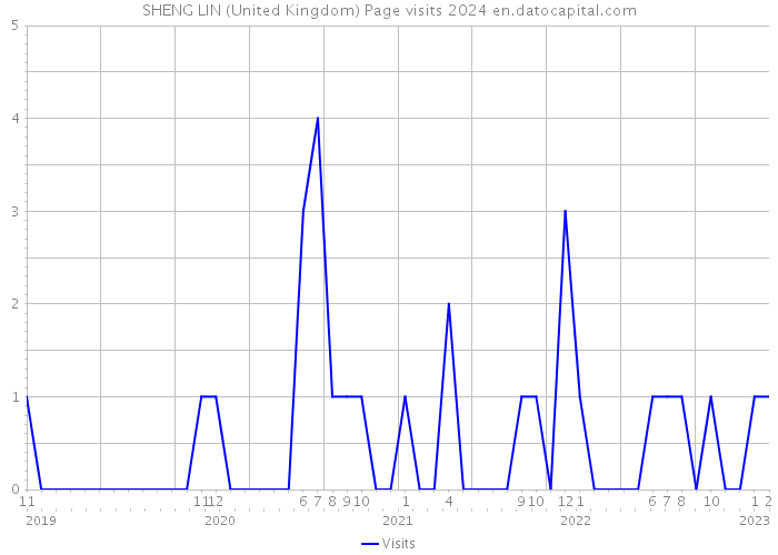 SHENG LIN (United Kingdom) Page visits 2024 