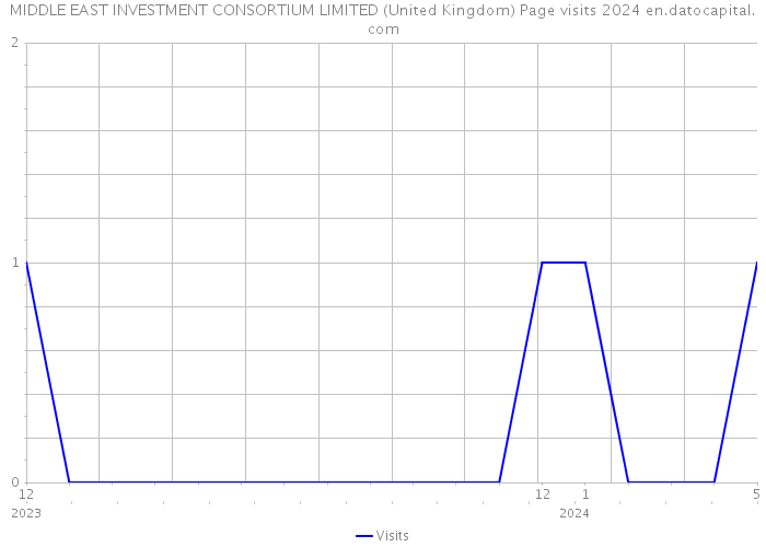 MIDDLE EAST INVESTMENT CONSORTIUM LIMITED (United Kingdom) Page visits 2024 