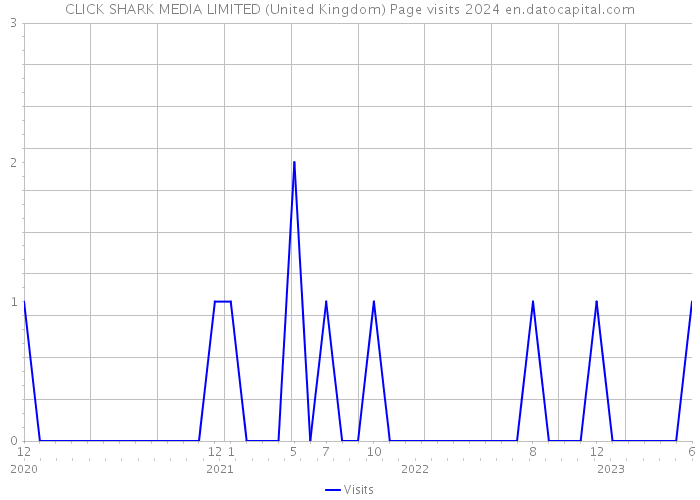 CLICK SHARK MEDIA LIMITED (United Kingdom) Page visits 2024 