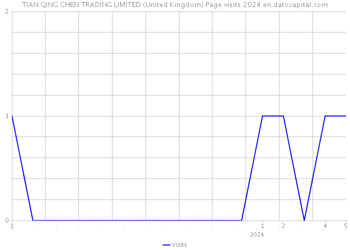 TIAN QING CHEN TRADING LIMITED (United Kingdom) Page visits 2024 